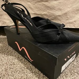Nina Aney Black luster heels(2.5 inch)